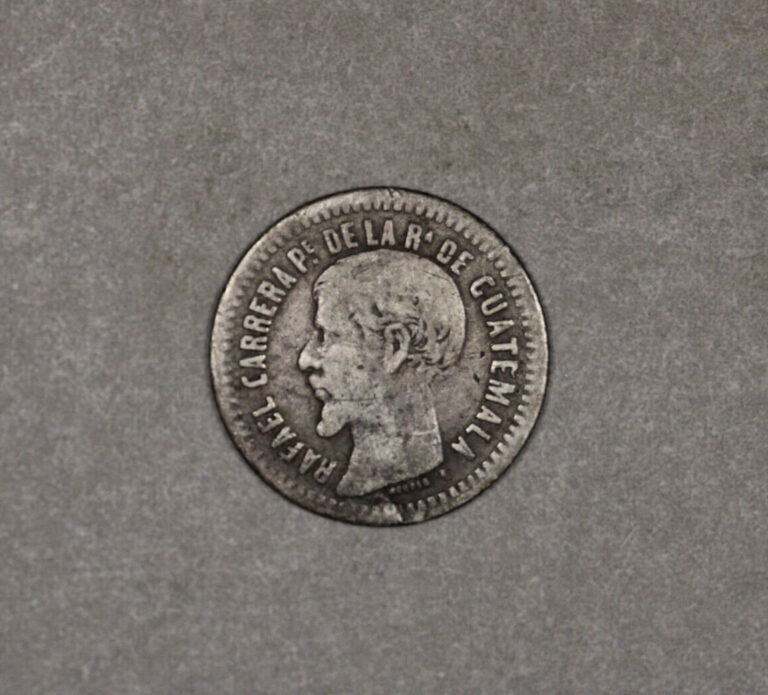 Read more about the article 1860 Guatemala Silver 1/2 Real