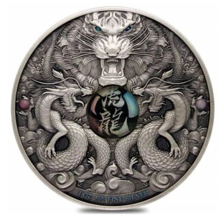 Read more about the article 2022 Chad 1 oz Silver Dragon and Tiger High Relief Coin .999 Fine Box and COA