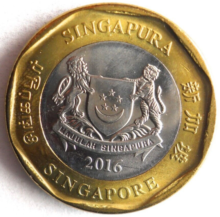 Read more about the article 2016 SINGAPORE DOLLAR – AU/UNC – Excellent Coin – FREE SHIP – Bin #16