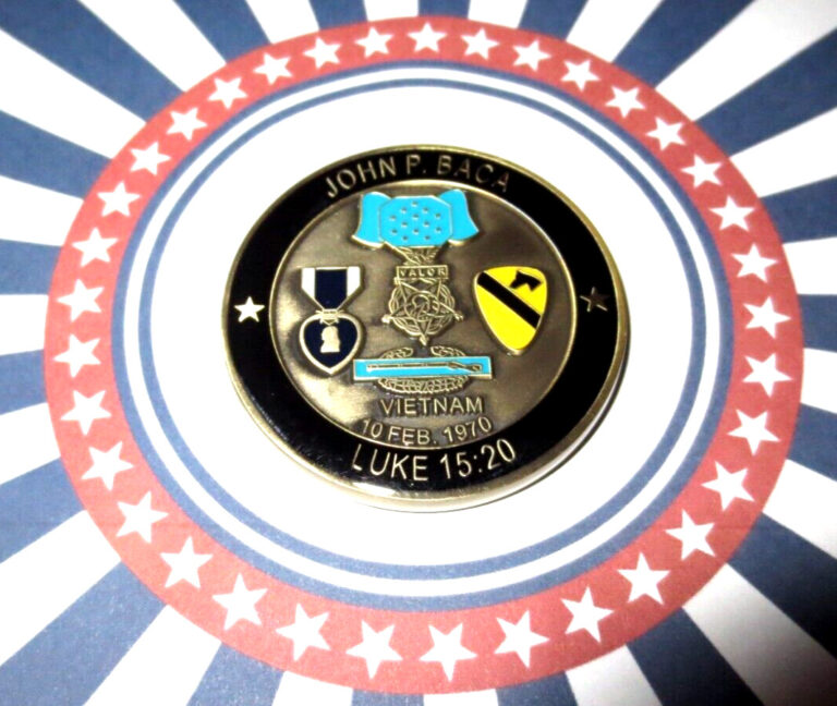 Read more about the article Challenge Coin Medal of Honor Recipient Hero US Army John Baca Vietnam War