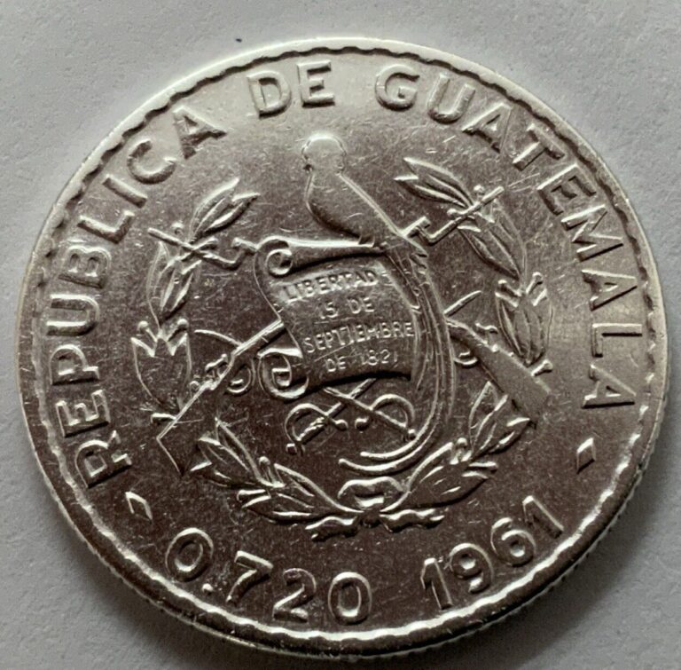 Read more about the article 1961 Guatemala 25 Centavos Silver