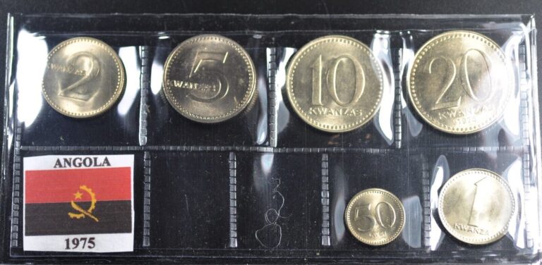 Read more about the article Angola Set 6 coins 11 November 1975 UNC