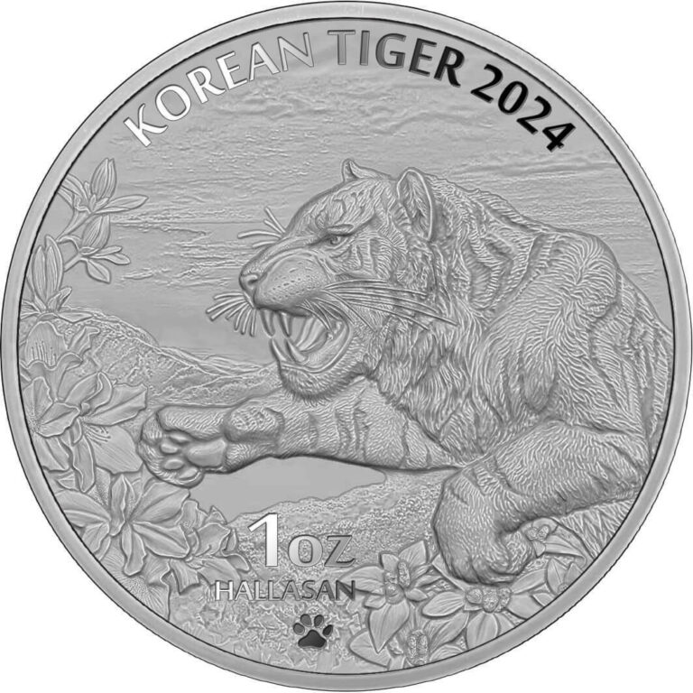 Read more about the article 2024 South Korea Tiger 1 oz Silver BU Coin