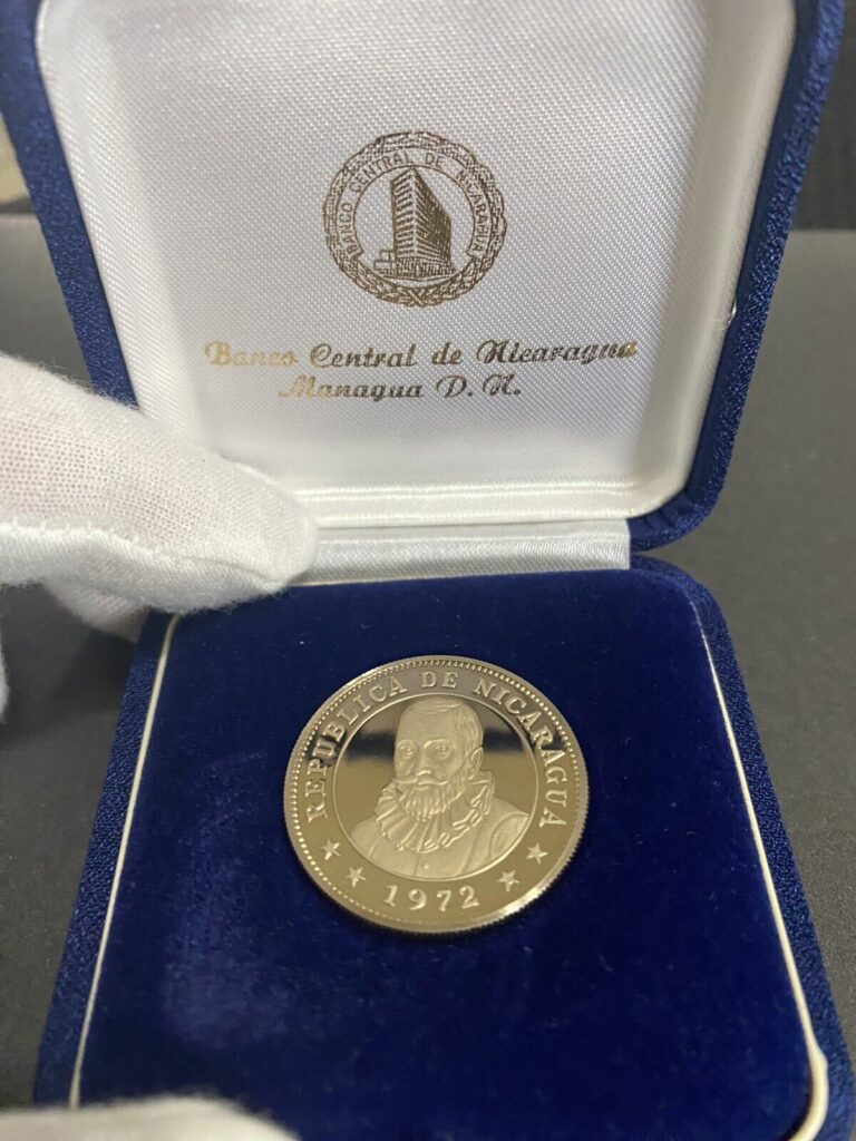 Read more about the article Nicaragua 1 Cordoba Proof Set Coin 1972 with case and Authenticity Certificate