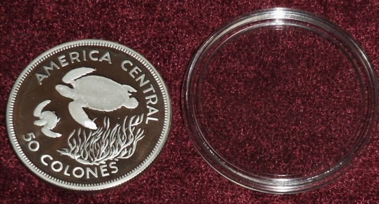 Read more about the article GEM FROSTY PROOF 1974 COSTA RICA SILVER SEA TURTLES 50 COLONES ~24 Gms. FREE S/H