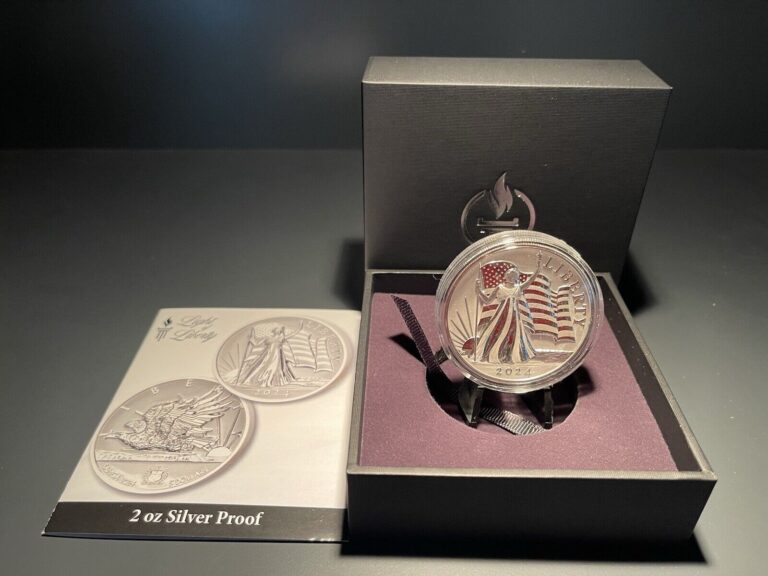 Read more about the article 2024 2 oz Light of Liberty Silver $5 Samoa UHR Enhanced Reverse Proof BOX COA