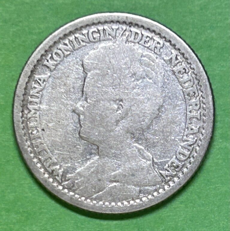 Read more about the article 1919 Netherlands 25 Cents Silver Coin
