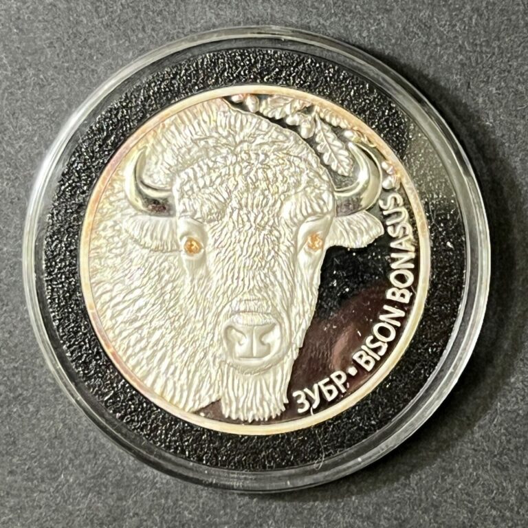 Read more about the article 2012 BELARUS BISON VINTAGE Antique Proof 20 Rubles Silver Coin