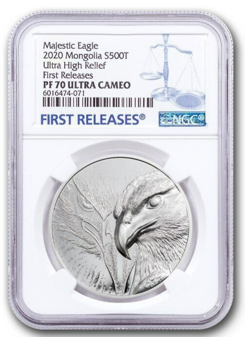 Read more about the article 2020 Mongolia Majestic Eagle NGC FR PF70 Ultra Cameo S500T Ultra High Relief