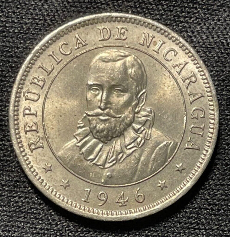 Read more about the article Uncirculated 1946 Nicaragua 10 Centavos Coin