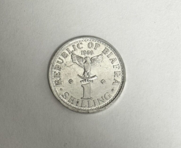 Read more about the article Republic of Biafra 1 Shilling Coin 1969 Good-VG+ Condition Circulated