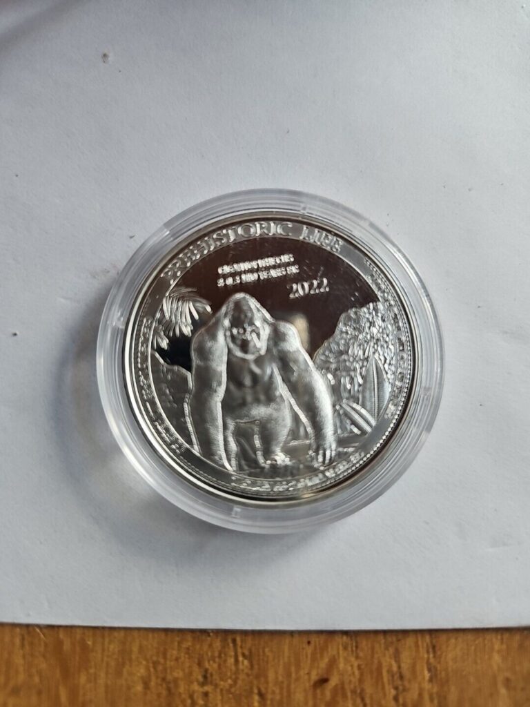 Read more about the article Congo 2022 1oz Silver Gigantopithecus Ape Brilliant Uncirculated BU CoA Capsule