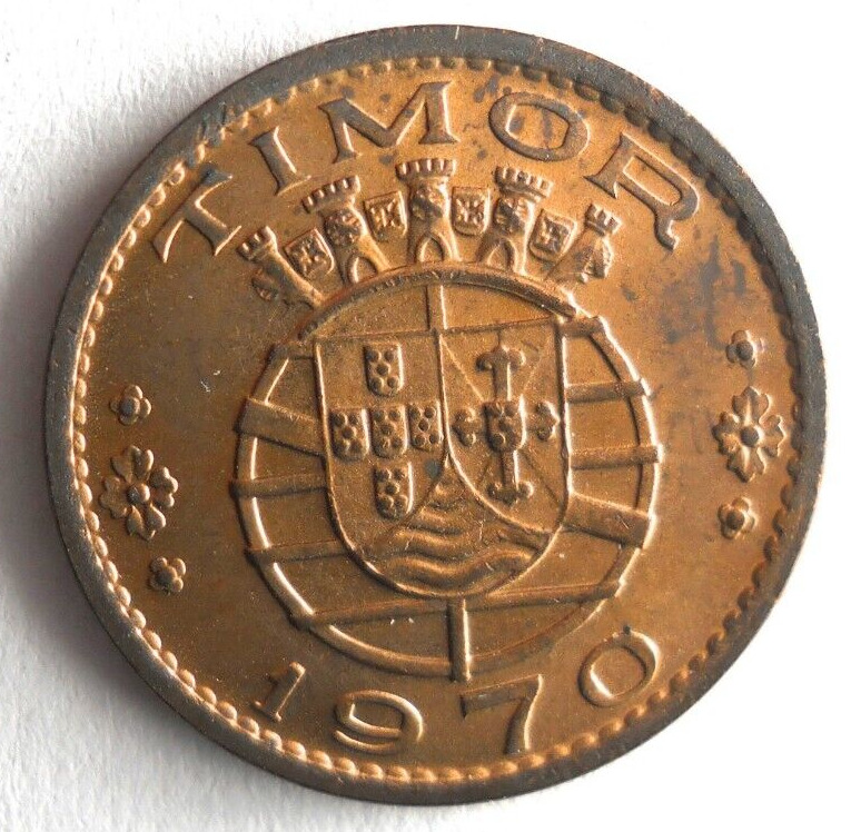 Read more about the article 1970 TIMOR 20 CENTAVOS – Excellent Coin – FREE SHIP – Bin #337