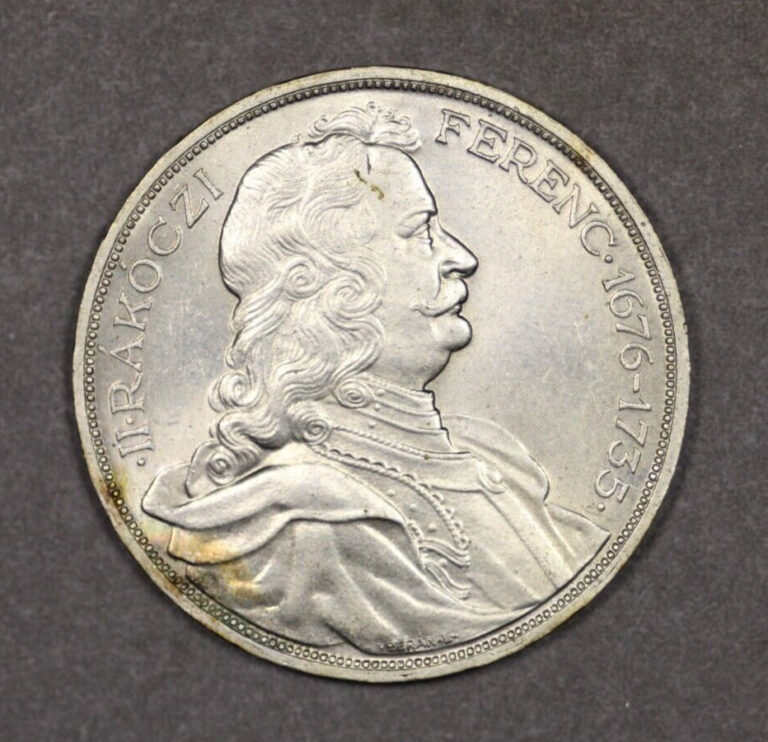 Read more about the article 1935 Hungary Silver 2 Pengo Uncirculated