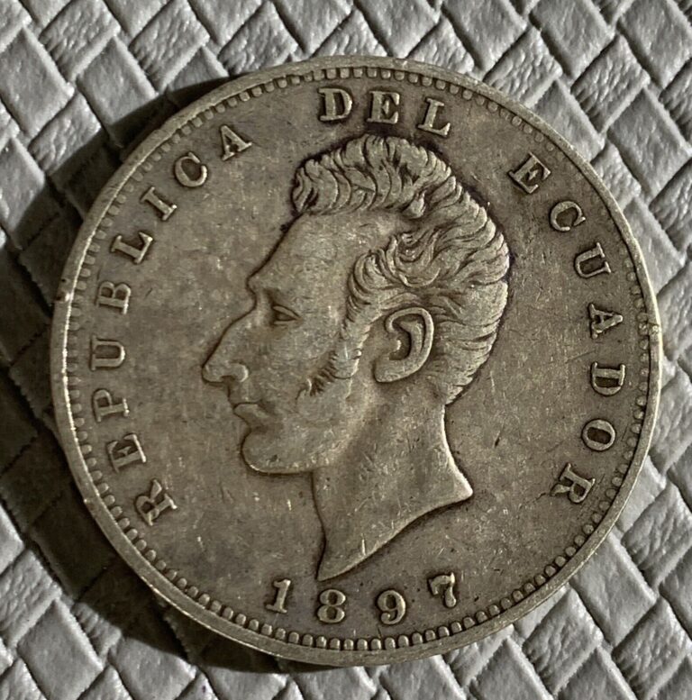 Read more about the article 1897 Republica Del Ecuador Silver Sucre XF