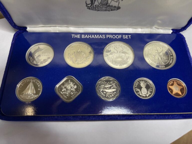 Read more about the article 1989 Silver Bahamas Islands Silver Proof Set OGP And COA Mega Rare Set!