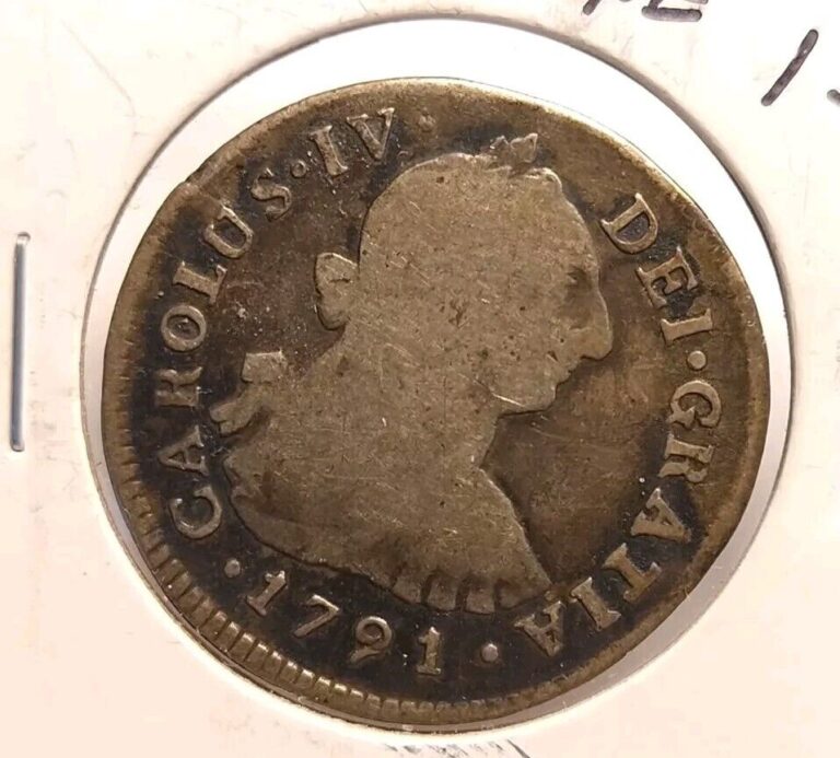 Read more about the article 1791 Peru LIMA 2 Reales Spain Carolus IV