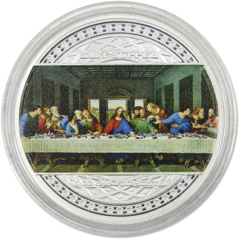 Read more about the article The Last Supper 2000 Franc BU 1 oz .999 Silver Coin 2023 Cameroon COA