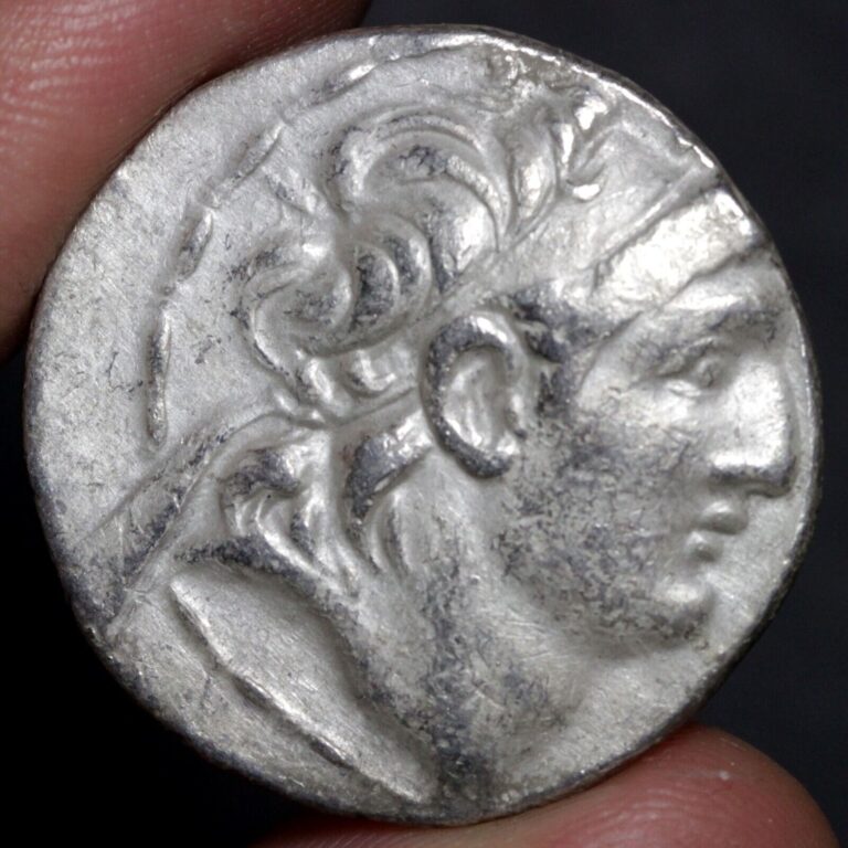 Read more about the article Ancient Greece Silver Tetradrachm Coin Seleukid Empire Antiochos VII 138BC VF