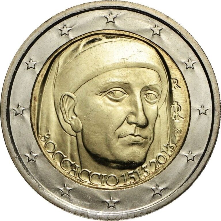 Read more about the article 2013 ITALY 2 EURO GIOVANNI BOCCACCIO UNC NEW COINS G264