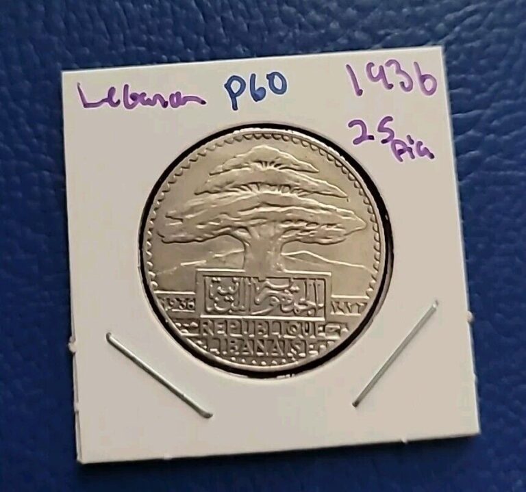 Read more about the article Lebanon Liban 25 Piastres 1936 silver .690 KM#7