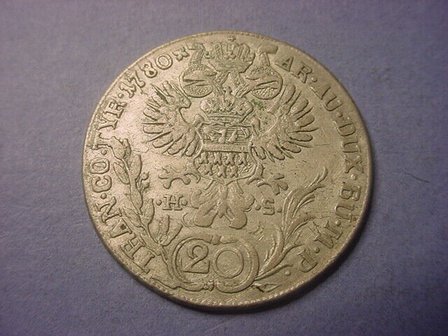 Read more about the article Austria 20 Kreuzer 1780 Karlsberg (Transylvania) Mint #82335