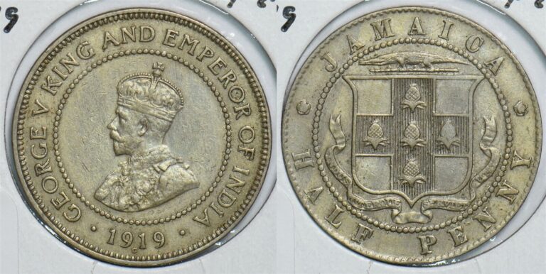 Read more about the article Jamaica 1919 1/2 Penny 299068 combine shipping