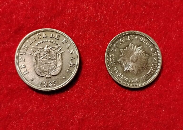 Read more about the article ***1929 Panama 5 Centesimos And 1936 Uruguay 2 Centavos Coins***