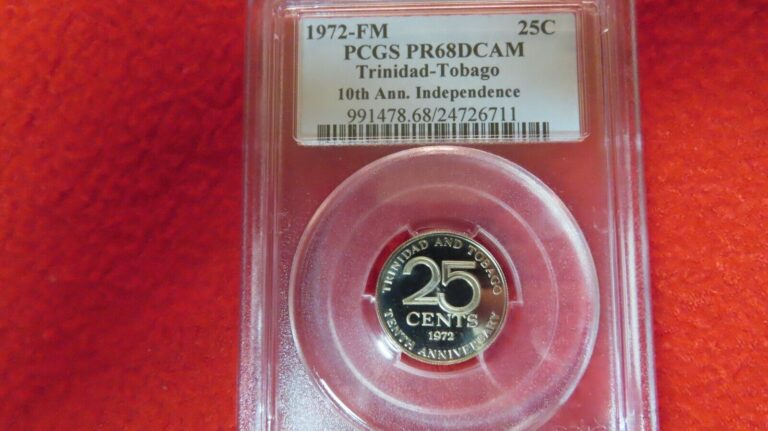 Read more about the article 1972 fm Trinidad Tobago 10th Anniversary Independence Population of 1 25 cents