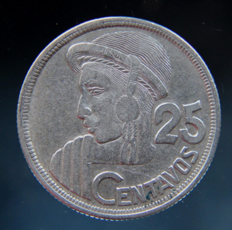 Read more about the article Guatemala  25 Centavos  1954  silver coin  0.720
