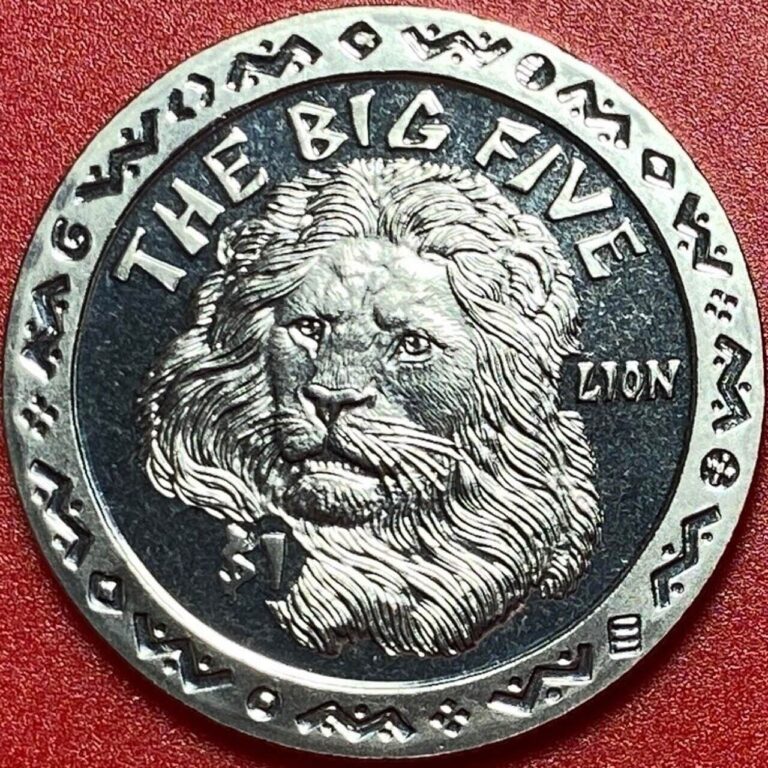 Read more about the article 2001 SIERRA LEONE $1 THE BIG FIVE “LION” CU-NI PROOF-LIKE CROWN (no silver)