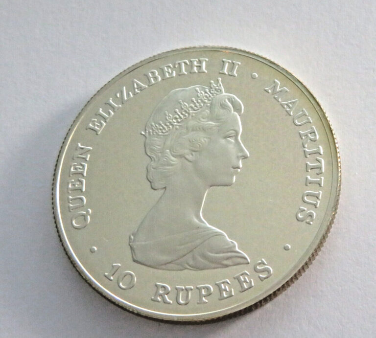 Read more about the article Mauritius Silver 10 Rupees 1981. KM 46a