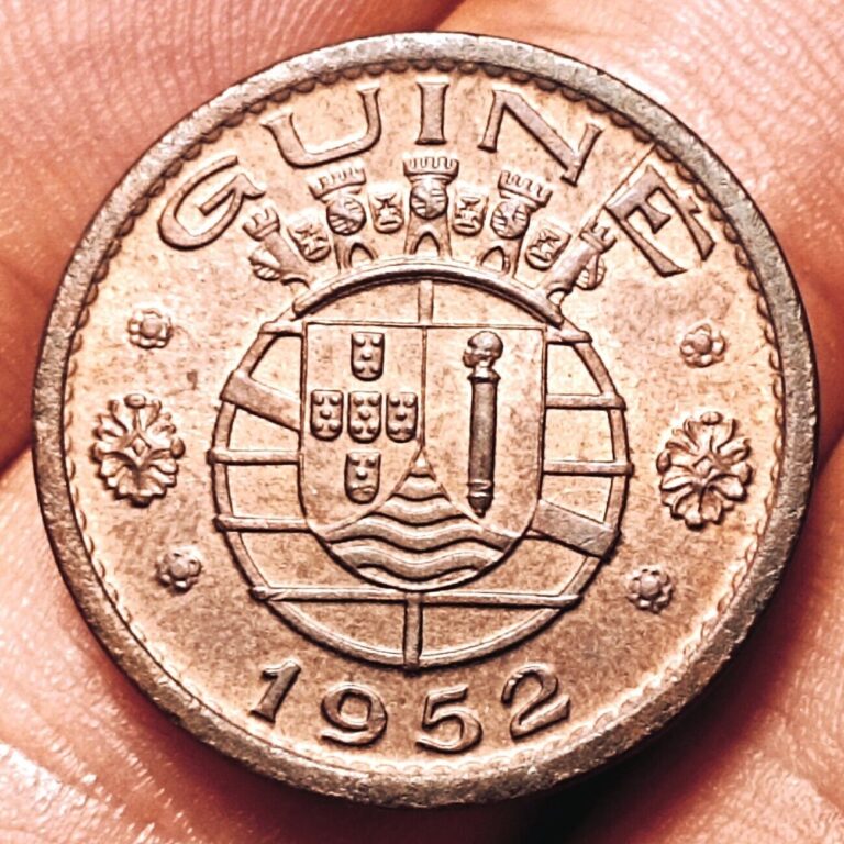 Read more about the article Portuguese Guinea Bissau 50 centavos 1952 coin (UNC! Superb!)