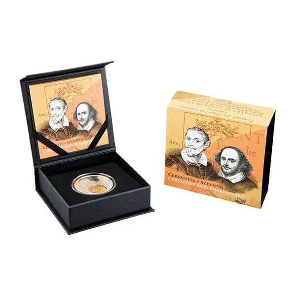 Read more about the article 2016 Cameroon Shakespeare and Cervantes Proof Silver Coin ~ 17.5 g .999 Pure