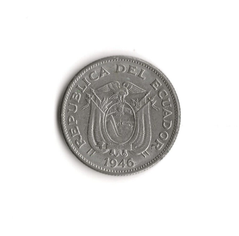 Read more about the article 1946 Ecuador – 1 Sucre – 387 – Nickel – 6.6g