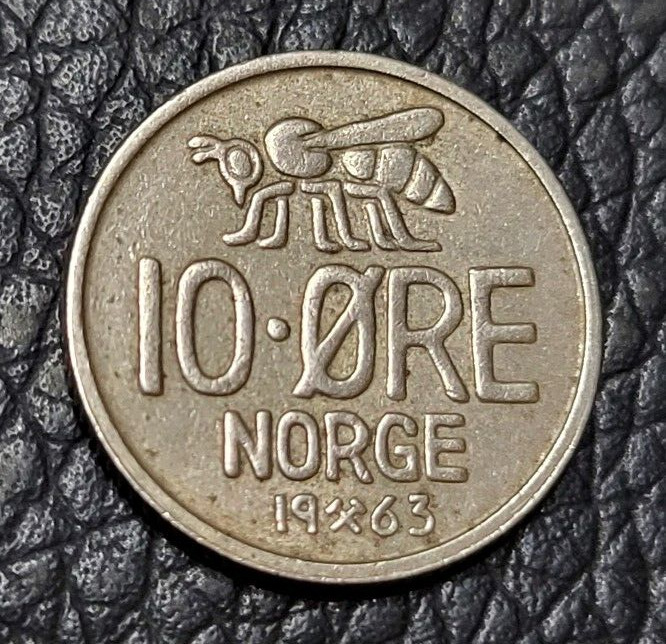 Read more about the article 1963 Norway 10 Øre Coin