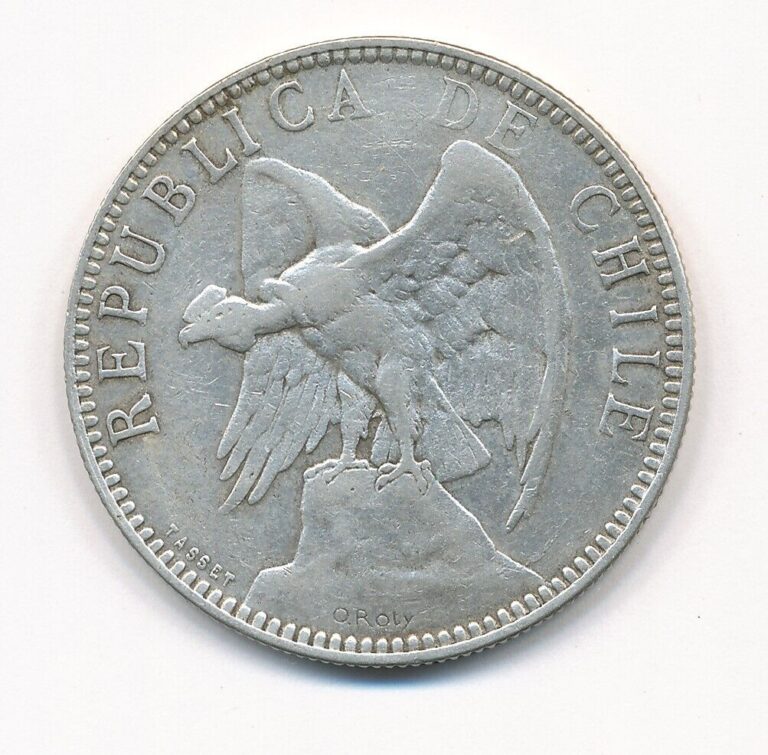 Read more about the article 1895 CHILE SILVER UN PESO COIN