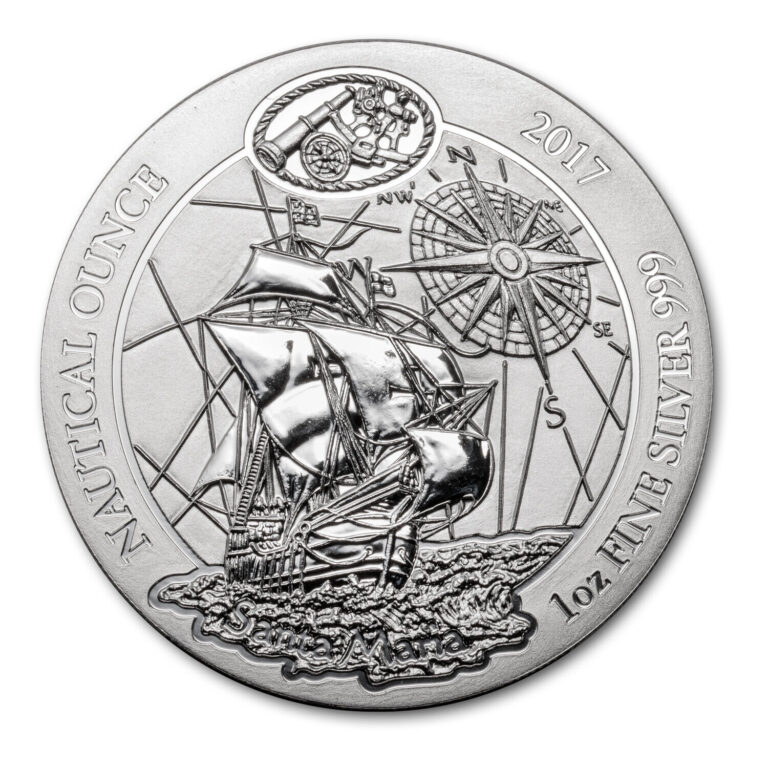 Read more about the article 2017 Rwanda 1 oz Silver Nautical Ounce Santa Maria BU