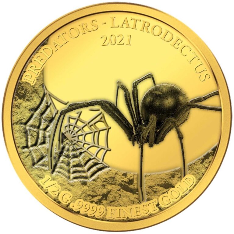 Read more about the article 2021 Senegal Gold Proof Coin Widow Spider Insect Predators Wildlife WWF RARE