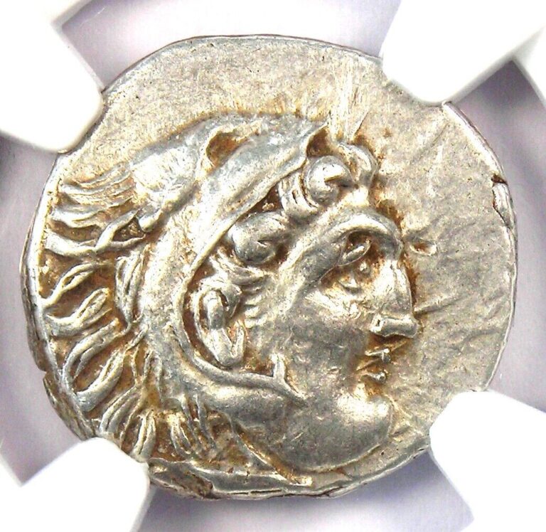 Read more about the article Alexander the Great AR Drachm Greek Macedon Coin 336 BC – Certified NGC XF (EF)