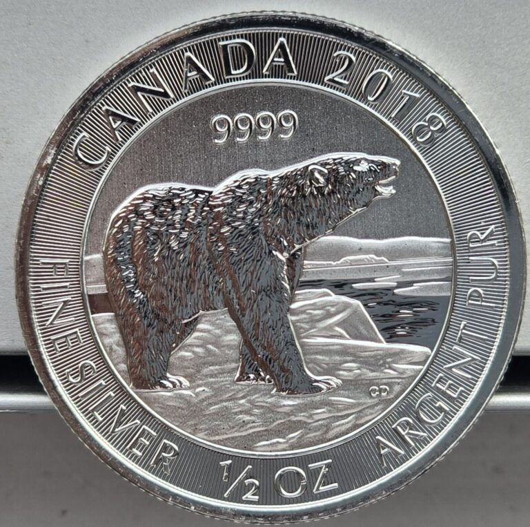 Read more about the article Canada 2018 1/2 Oz .9999 Silver Polar Bear