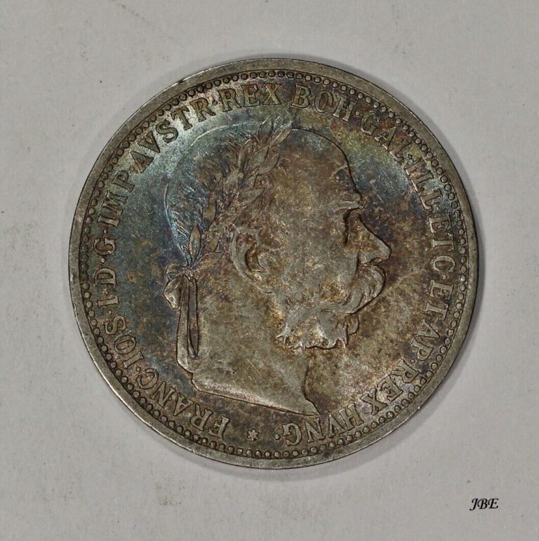 Read more about the article 1895 Austria Silver 1 Corona Coin KM#2804 Colorful Toning