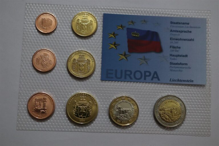 Read more about the article 🧭 🇱🇮 LIECHTENSTEIN 2004 FANTASY PATTERN COIN SET B56 #85 BX9