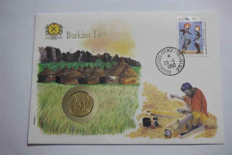 Read more about the article 🧭 🇧🇫 BURKINA FASO 10 FRANCS 1990 COIN COVER B48 #85