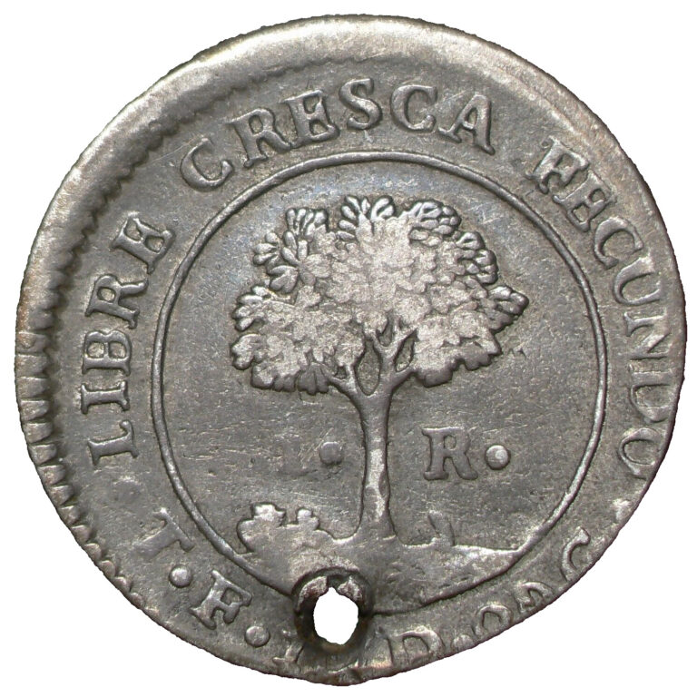 Read more about the article 1830 TF Honduras Real Silver KM19.2 Holed #22945