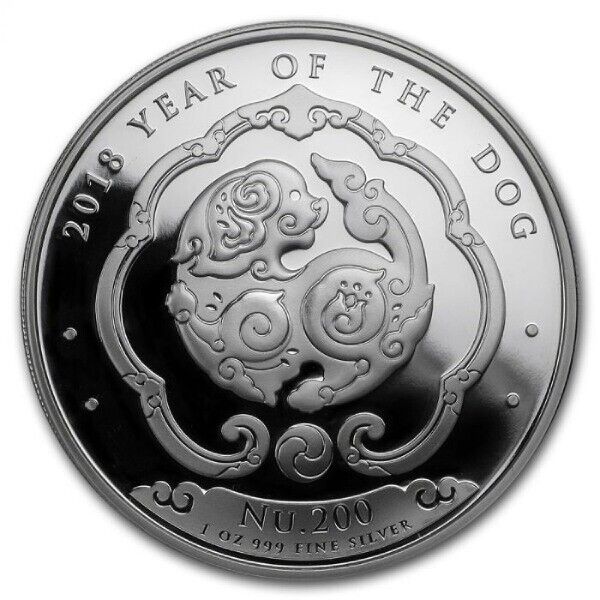 Read more about the article 2018 Kingdom of Bhutan Year of the Dog Proof Coin 1 Oz .999 Silver