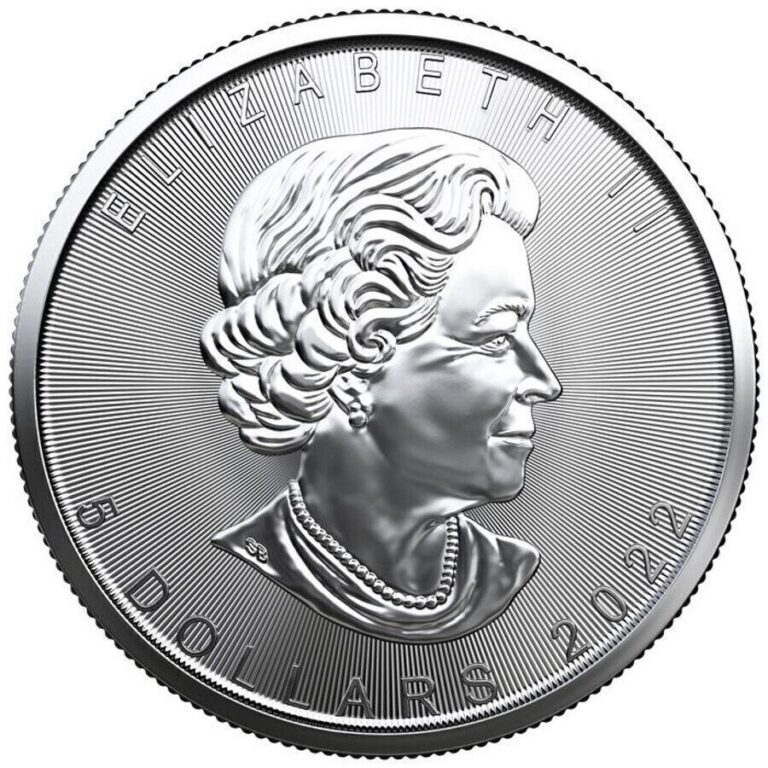 Read more about the article 2022 Canada 1 oz Silver Maple Leaf $5 Coin GEM