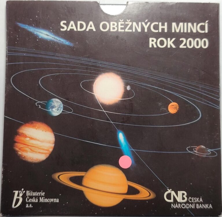 Read more about the article CZECH 2000 CNB Mint Set Sada Mincí 11 Coins Space + Millennium