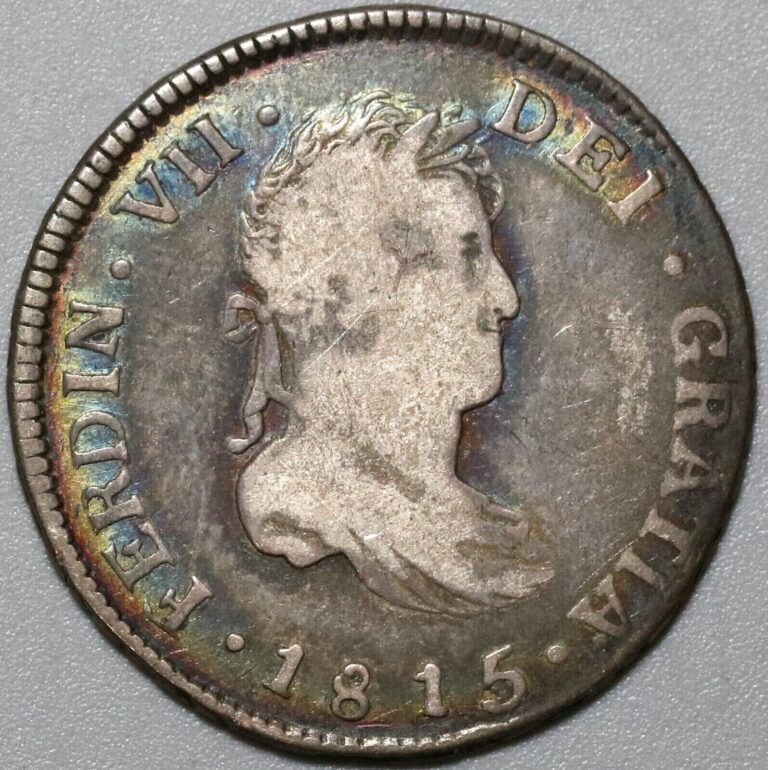 Read more about the article 1815-NG Guatemala 2 Reales VF Ferdinand VII Colonial Spain Silver Coin 23120306R