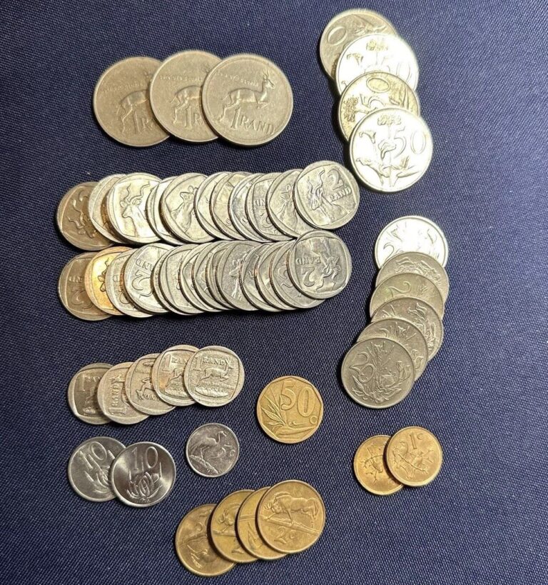 Read more about the article SOUTH AFRICA Lot Of 58 Coins Original (1970s – 1980s) #X-08